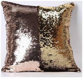 Buy Kartik Stylish Sequin Mermaid Throw Pillow Cover With Magical