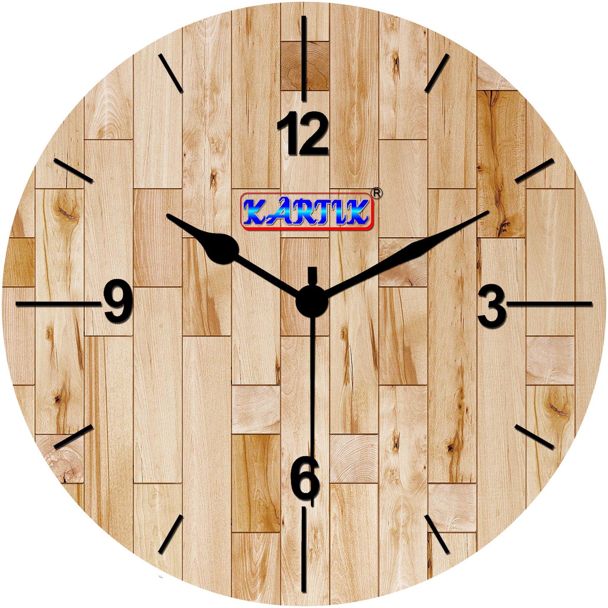 

Kartik Wood Analog Wall clock ( Set of 1 )
