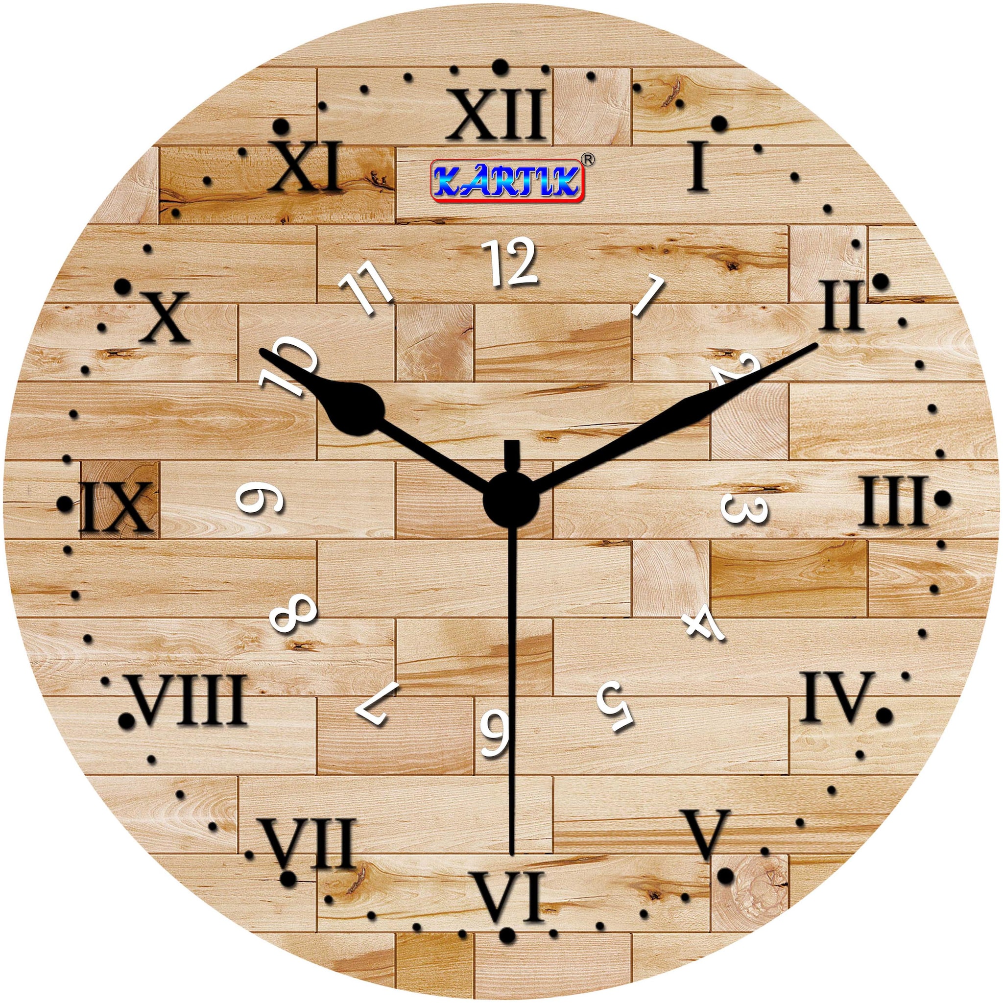 

Kartik Wood Analog Wall clock ( Set of 1 )