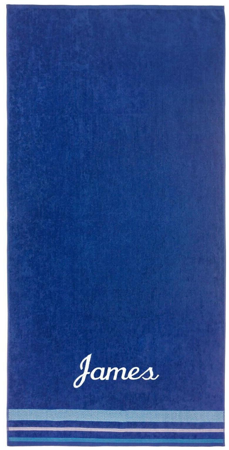 

Kaufman Personalized Extra-Large Velour Beach Towel-Pool Towel Solid Color 35x70
