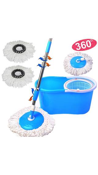 Kawachi Magic Wash Floor Cleaning 360 Spin Mop