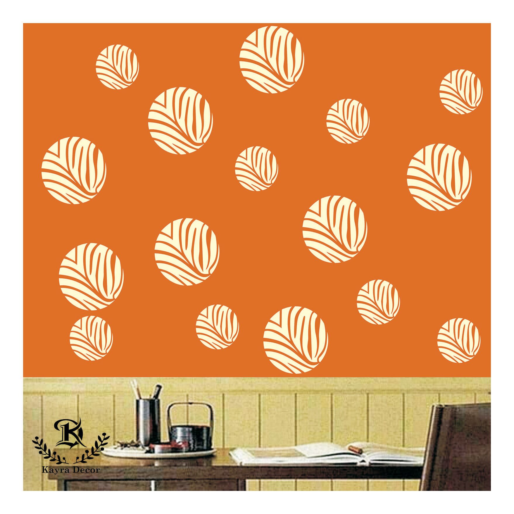

Kayra Decor Reusable DIY Wall Stencil Painting for Home Decor (PVC 16inch x 24 inch)