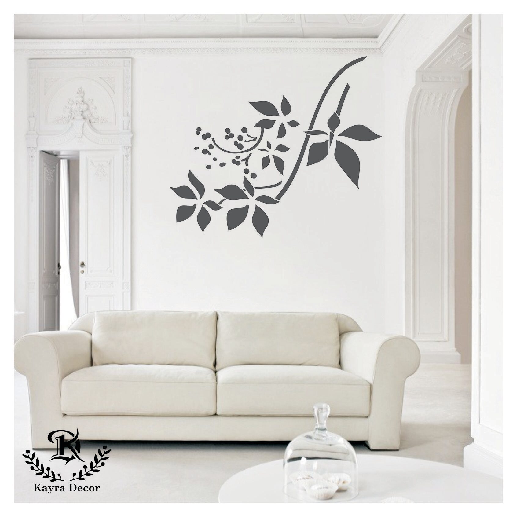 

Kayra Decor Reusable DIY Wall Stencil Painting for Home Decor (PVC 16inch x 24 inch)