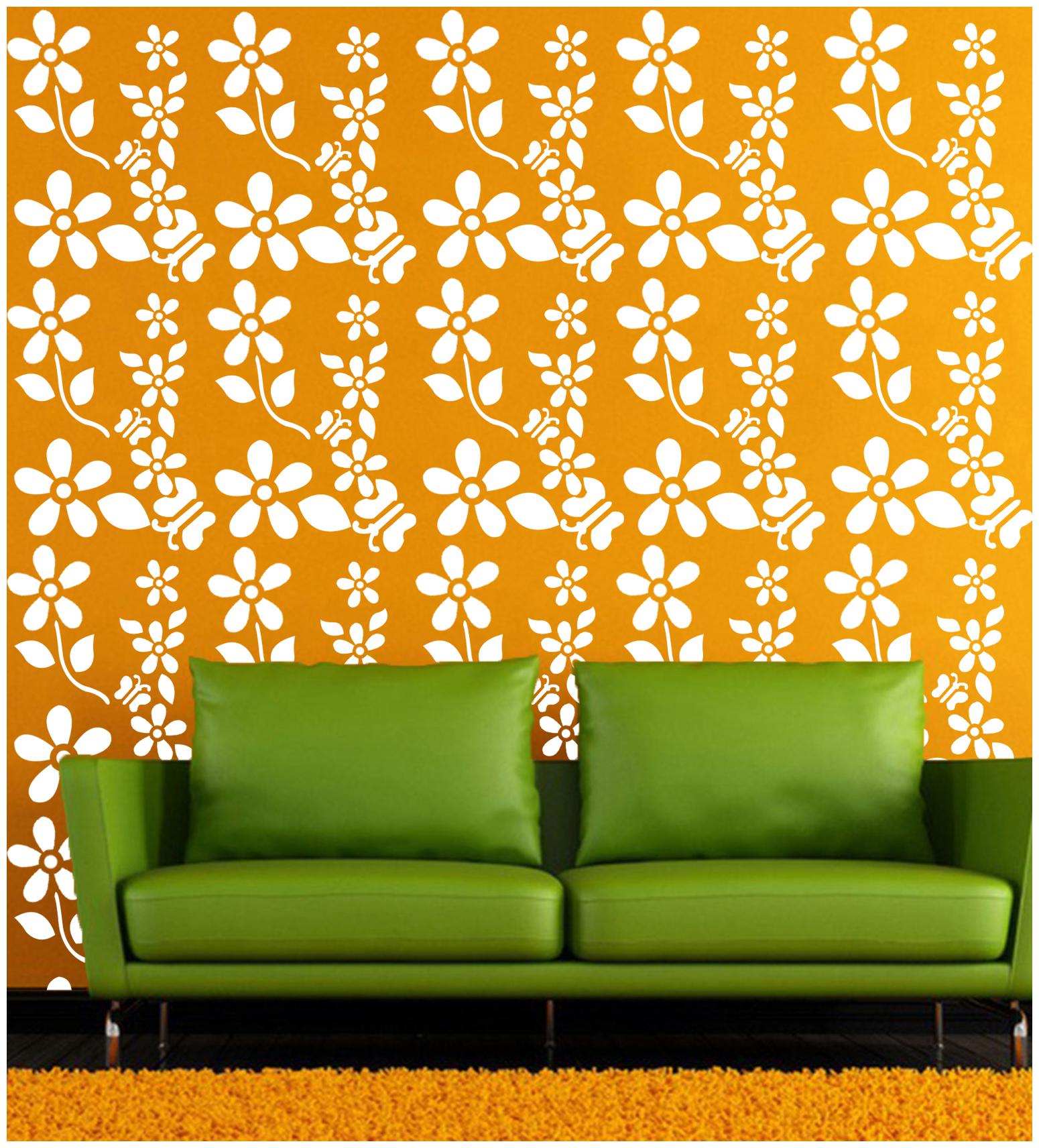 

Kayra Decor Reusable DIY Wall Stencil Painting for Home Decor (PVC 16 inch x 24 inch)