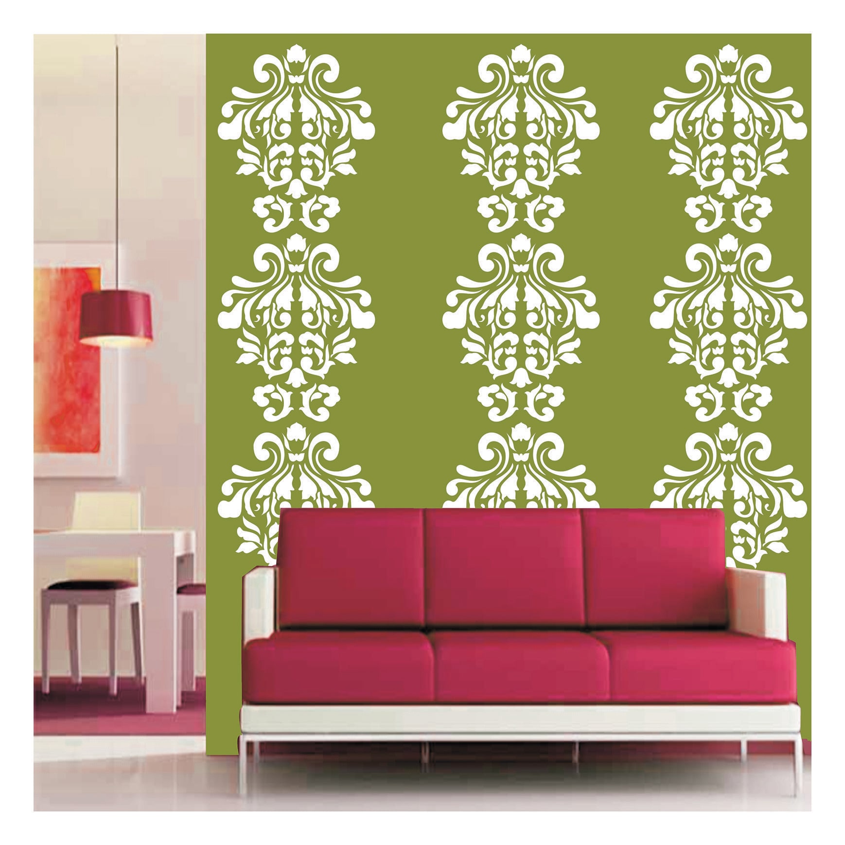 

Kayra Decor Reusable DIY Wall Stencil Painting for Home Decor (PVC 16inch x 24 inch)