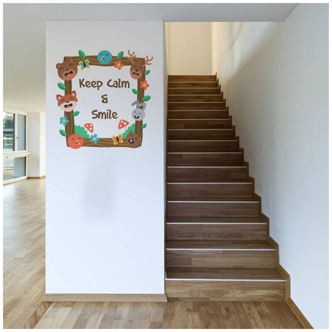 

Rawpockets Wall Stickers Keep Calm And Smile
