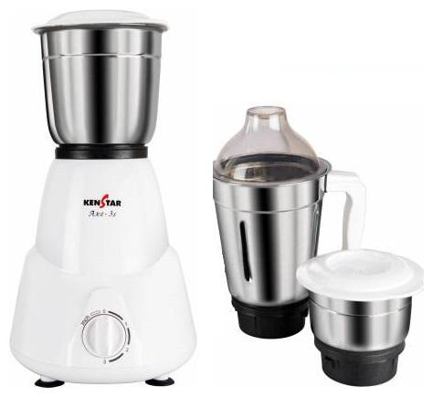 

Kenstar DX AXE-3S 450 W Juicer Mixer Grinder ( White 3 Jars )