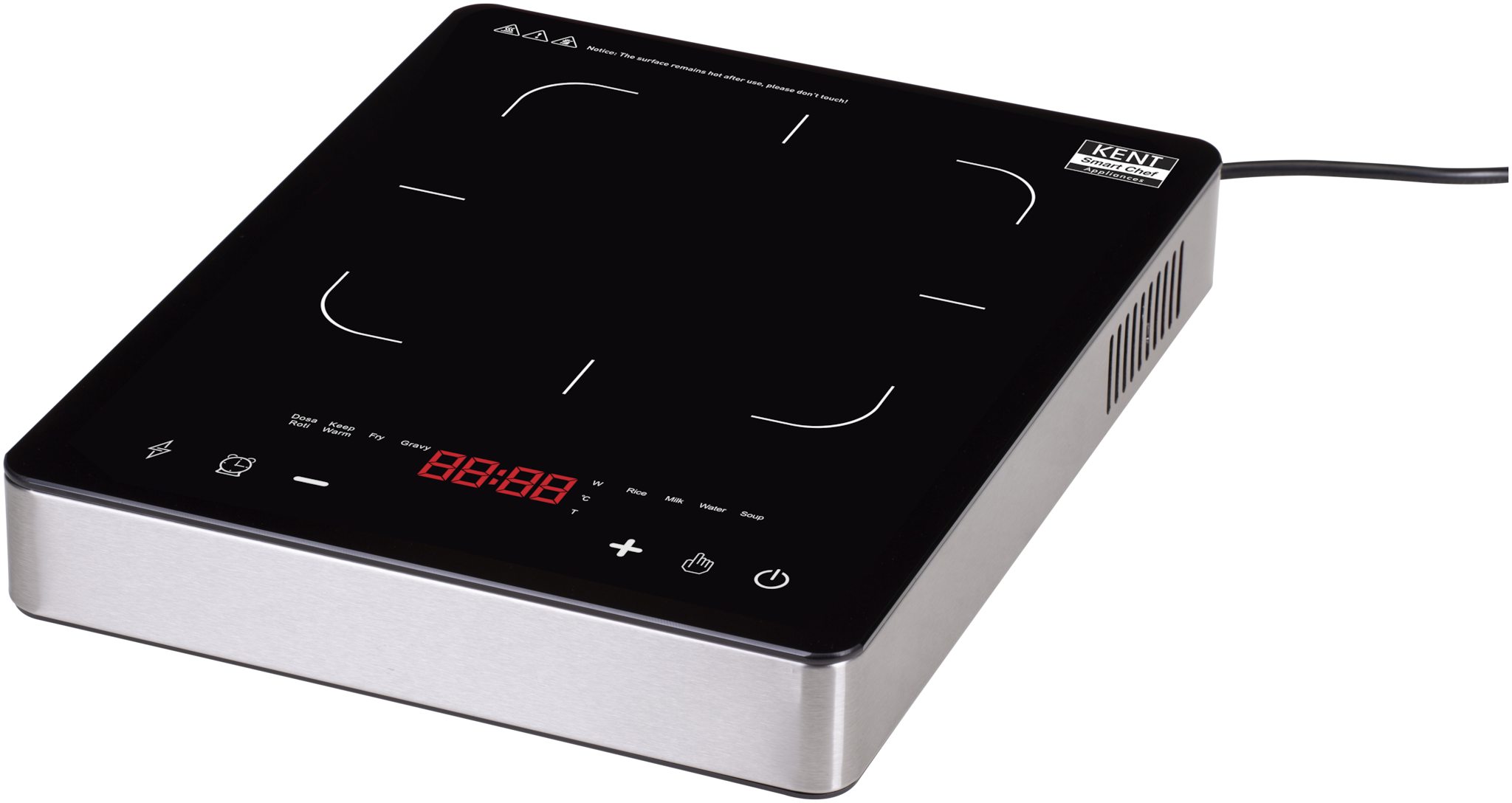 

Kent KB83 2000W 2000 W Induction Cooktop ( Black Touch Panel Control)