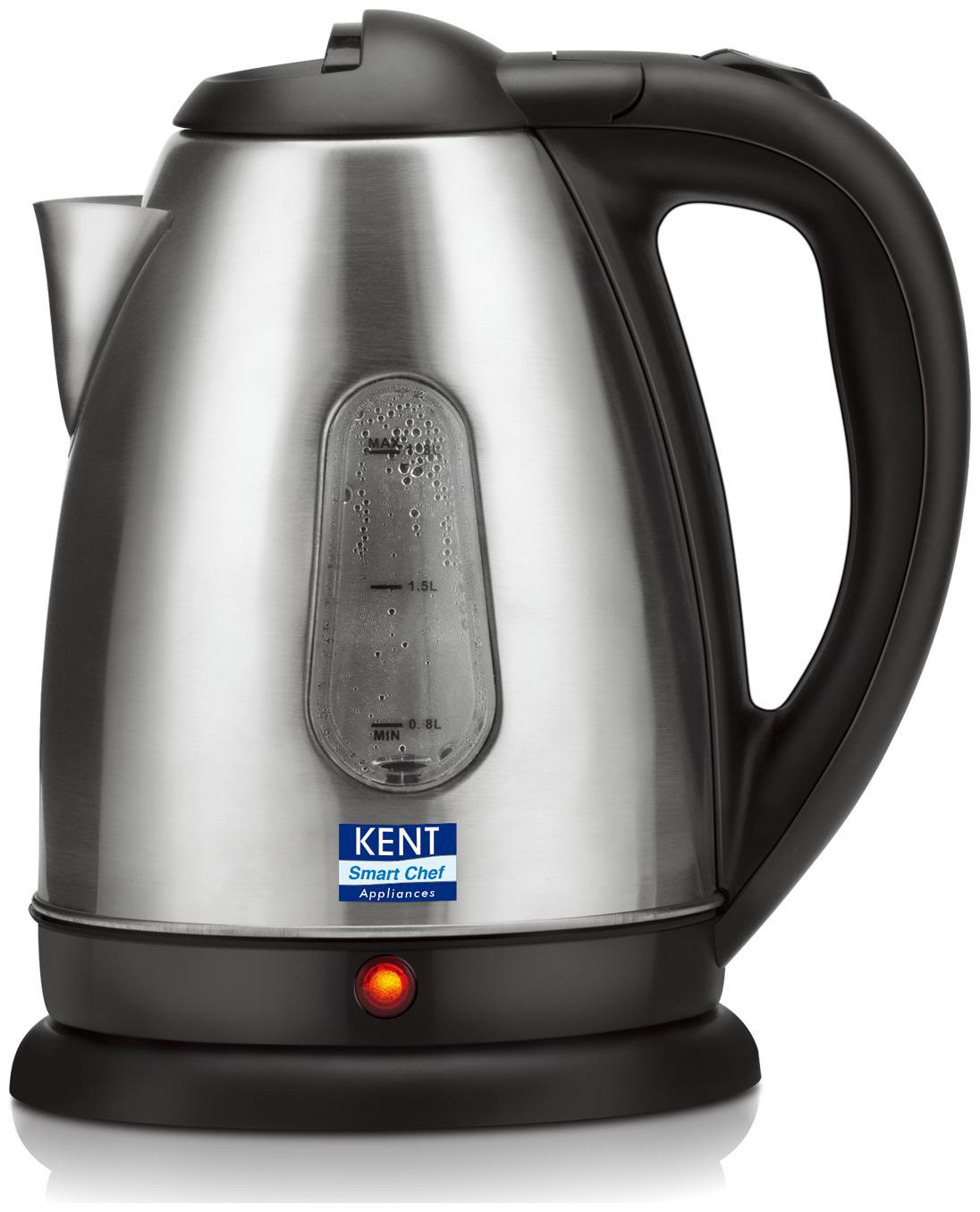 

Kent SS 1 8 L Silver Electric Kettle ( 1500 W )