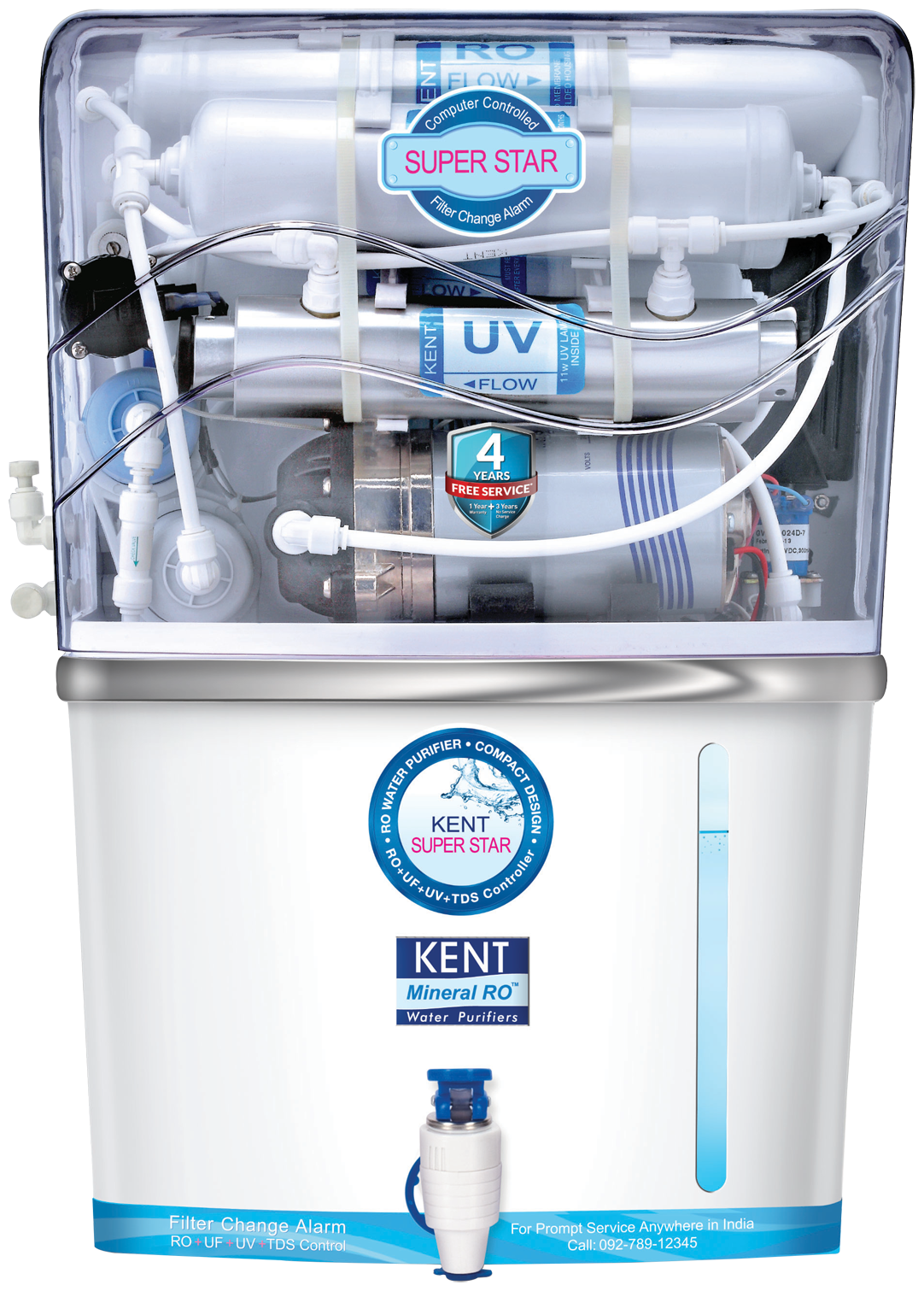 

Kent Super Star 7 L RO UV UF Water Purifier (White)