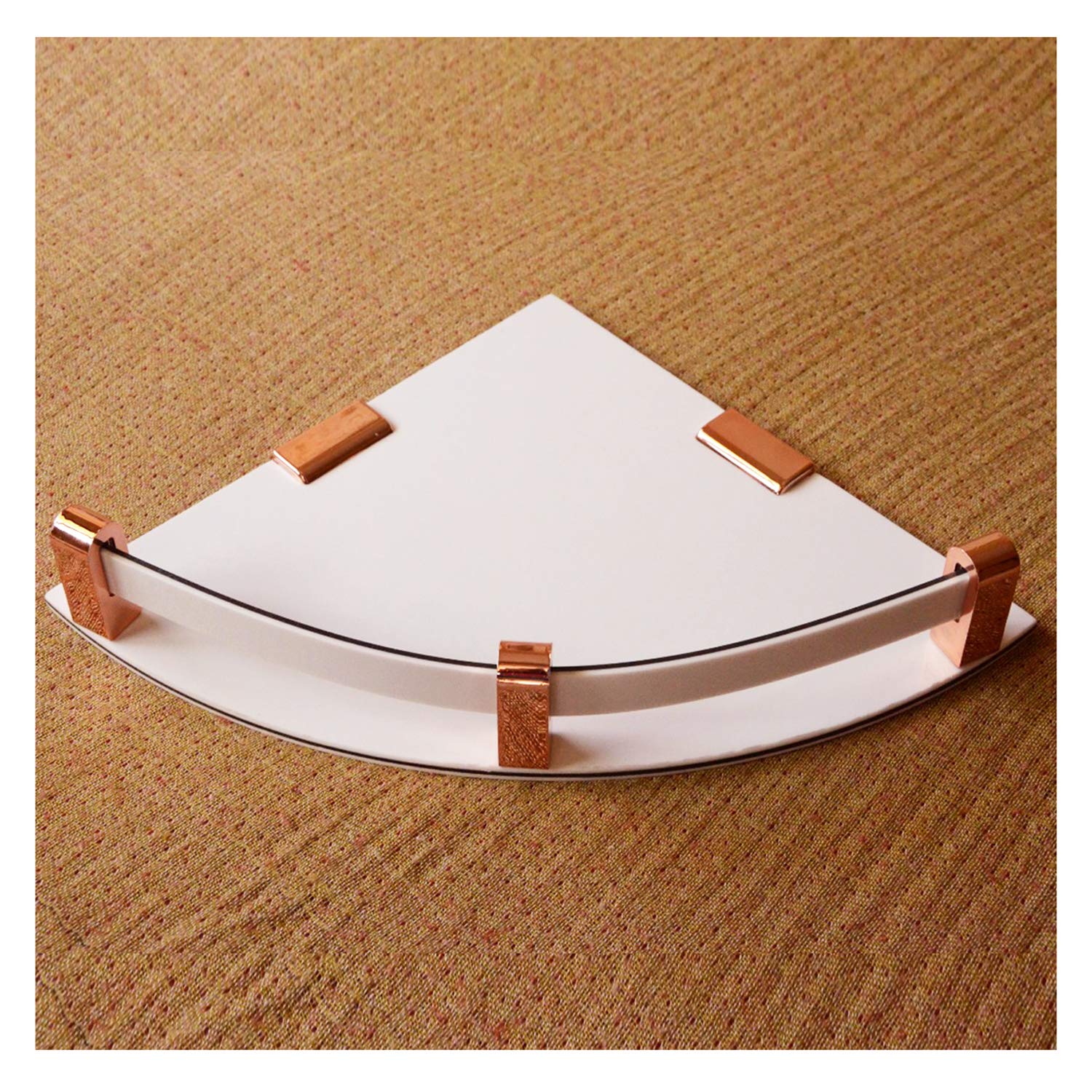 

Kenzo Multi Function Wall Mounted Acrylic Storage Corner Shelf Rack For Kitchen N Bathroom Cosmetic Toiletryorganizer Stand