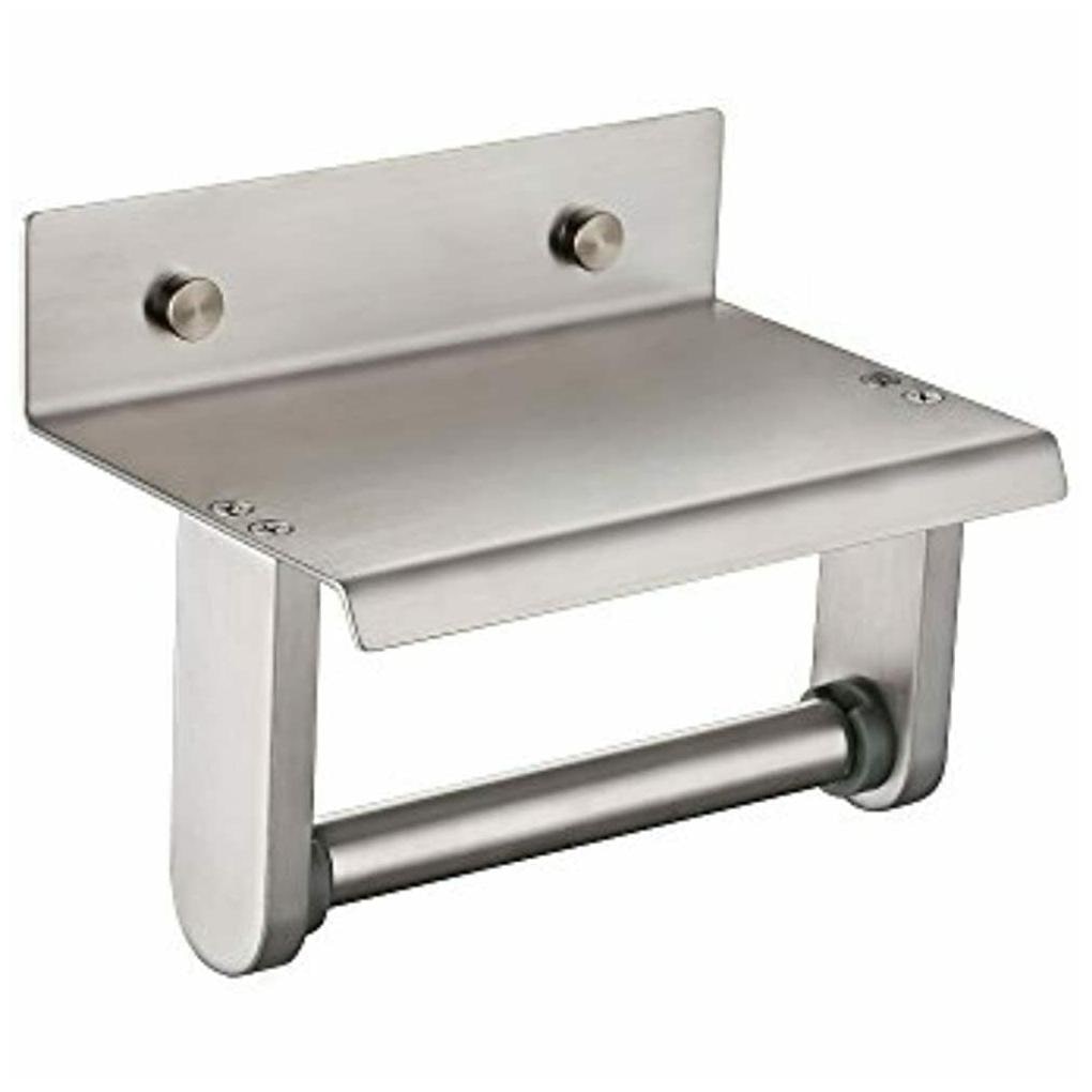 

KES Toilet Paper Holder With Shelf RUSTPROOF SUS 304 Stainless Steel Bathroom -