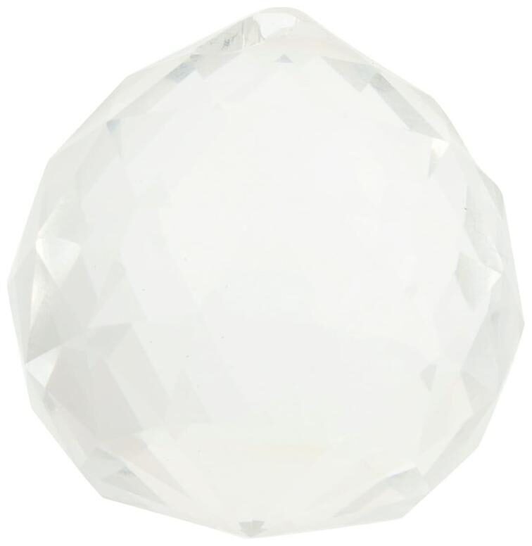 

Kesar Zems Clear Crystal Hanging Ball With Red Thread For Good Luck And Prosperity 20 Mm (2 X 2 X 2 Cm Clear)