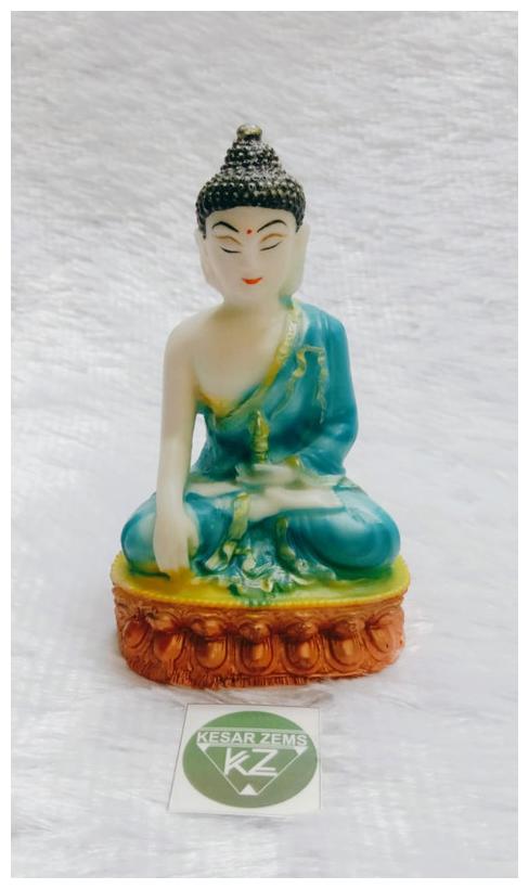 

Kesar Zems Meditating Lord Gautam Buddha Idol Statue For Happiness Wealth Goodluck De cor (8 X 6 X 12 CM)