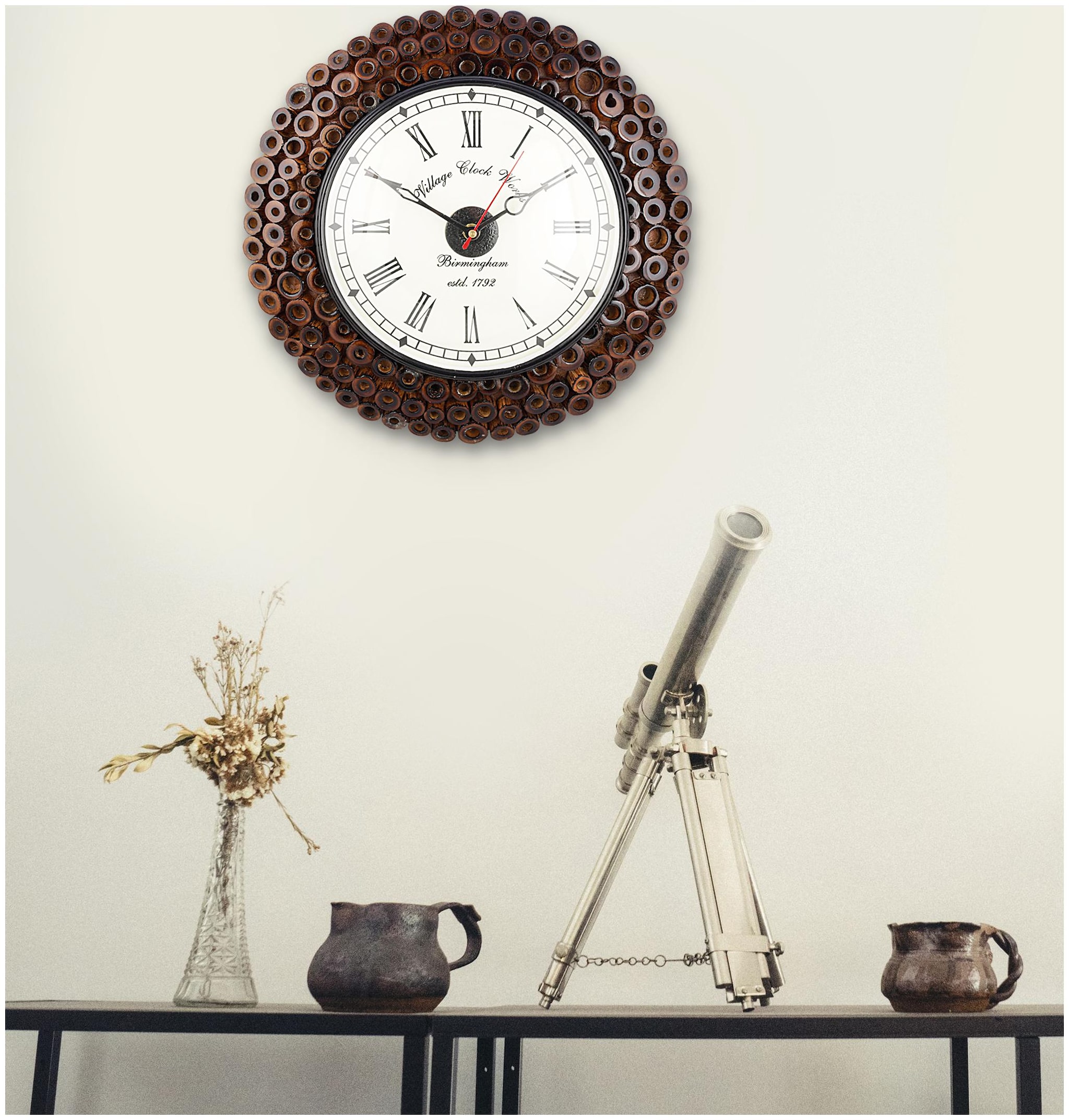 

KESHA SPREE Wood Analog Wall clock ( Set of 1 )