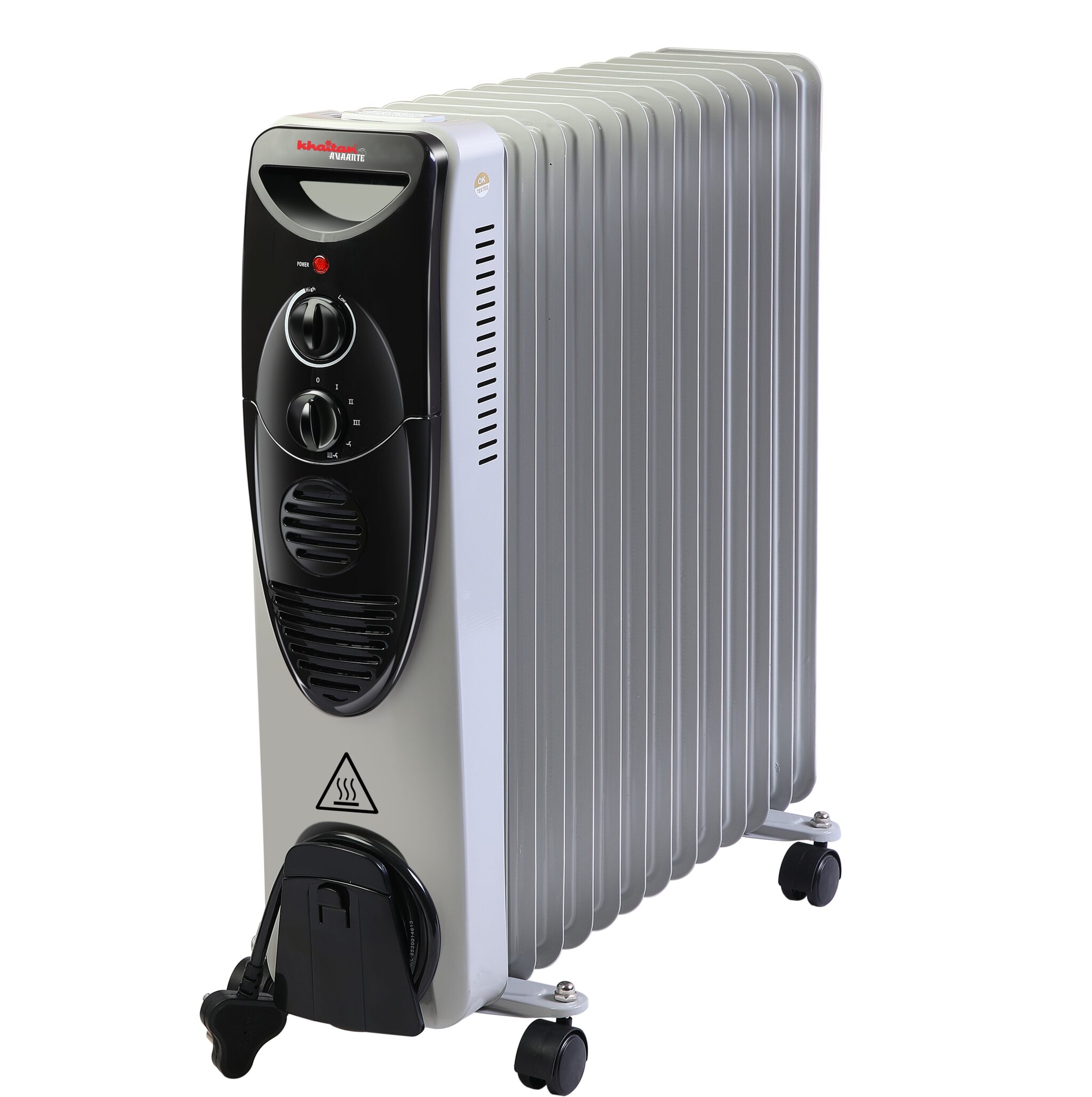 

Khaitan Avaante 13 Fin KA-2413 OFR Heater (Silver Black)
