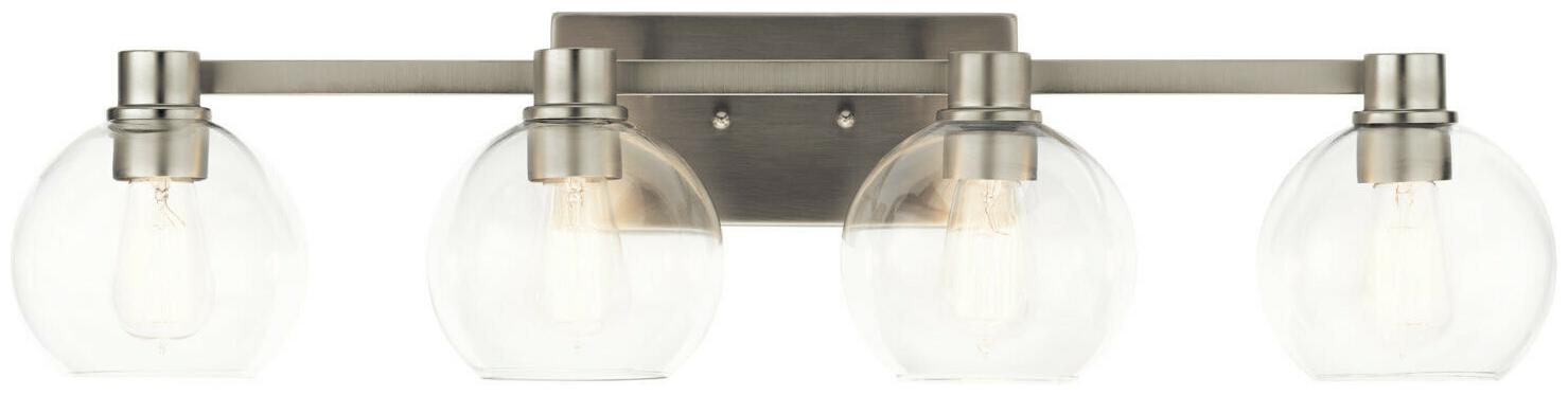 

Kichler 45895 Nickel Harmony 4-Light 33-1 2 W Bathroom Vanity Light