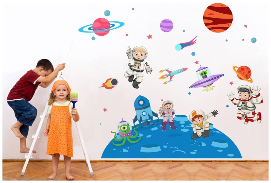 

Rawpockets Wall Stickers Kid s on Space - Kid s Room