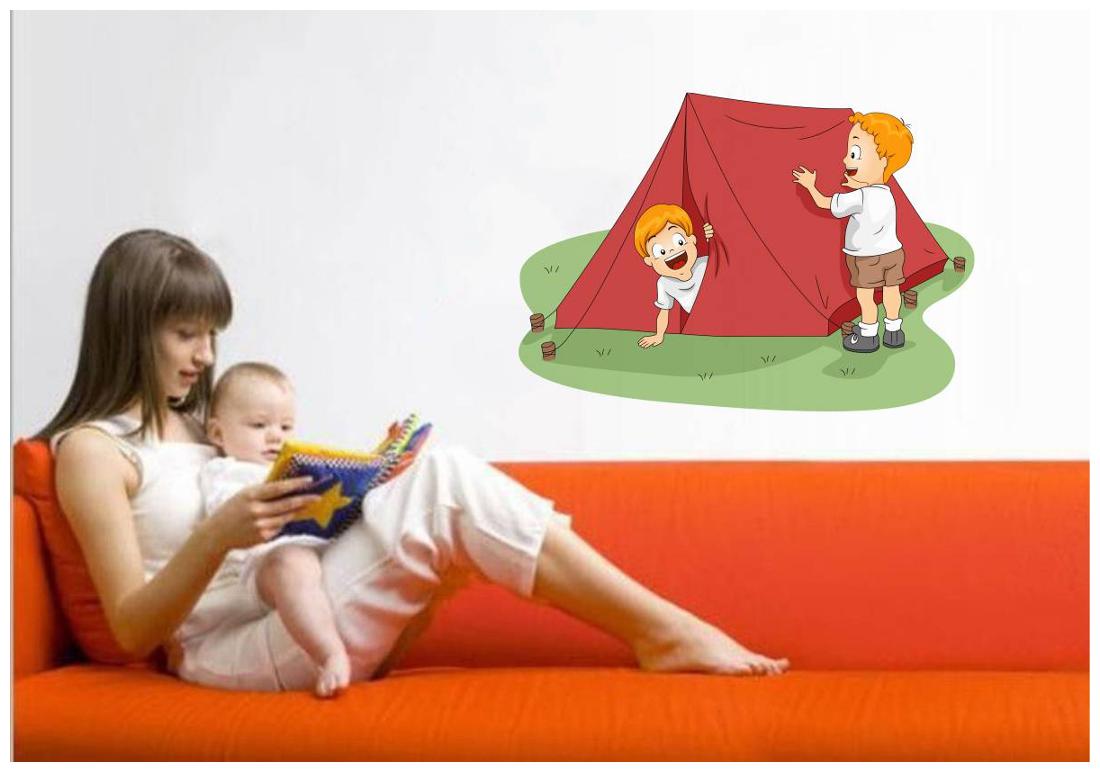 

Rawpockets Wall Stickers Kids and Tent