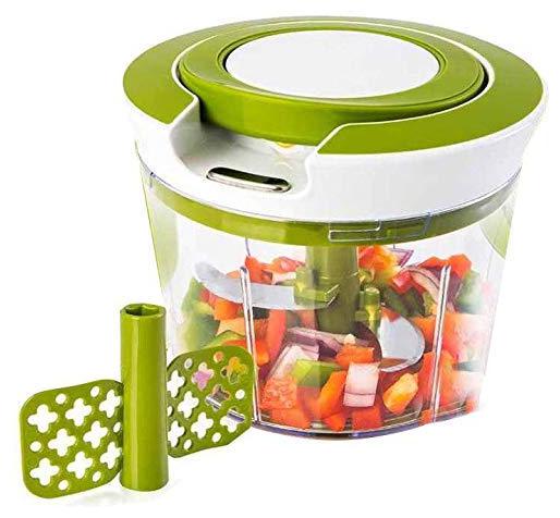 

Kids Mandi Manual 2 in 1 Handy smart chopper for Vegetable Fruits Nuts Onions Chopper Blender Mixer Food Processor