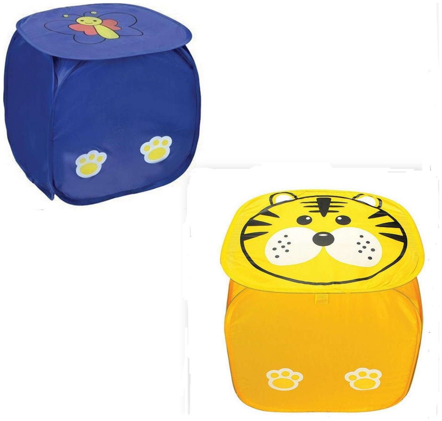 

Kids Mandi Polyester Blue Laundry Basket ( Set of 2 )