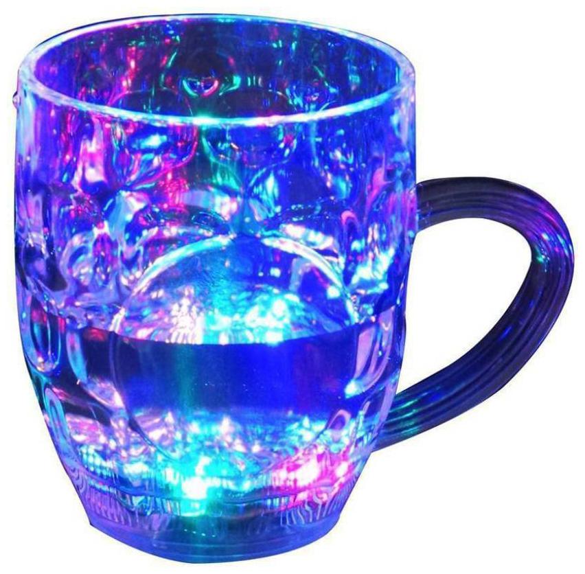 

Kihome LED Flashing 7 Different Color Changing Liquid Activated For Parties Gifting Glass Mug (350 ml)