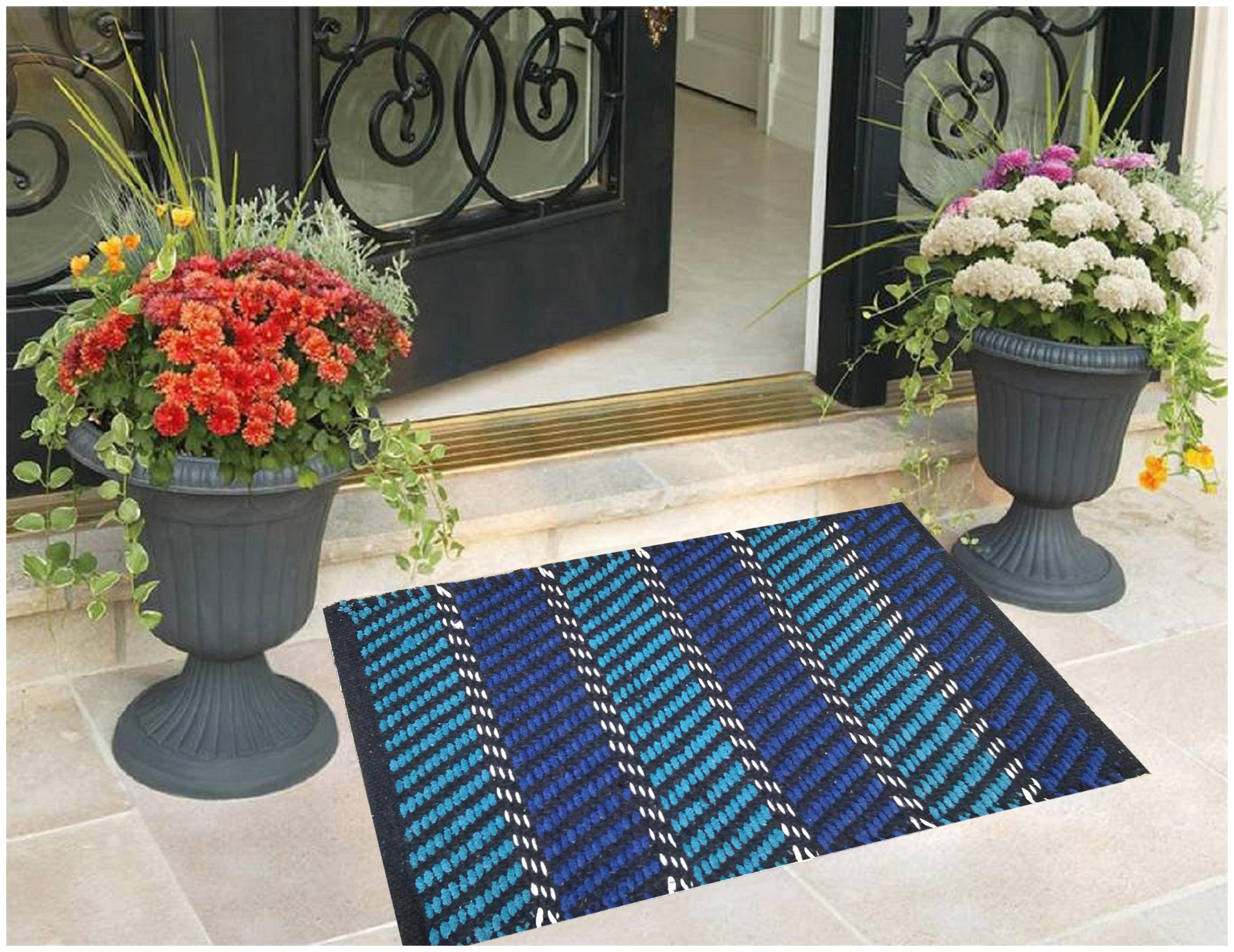 

KIHOME Stylish Printed Cotton Beautiful Colors Bath Rug For Bathroom Bedroom