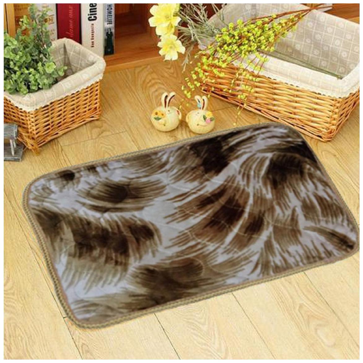 

Kihome Velvet Stylish Flano 1 Door Mat-Beige
