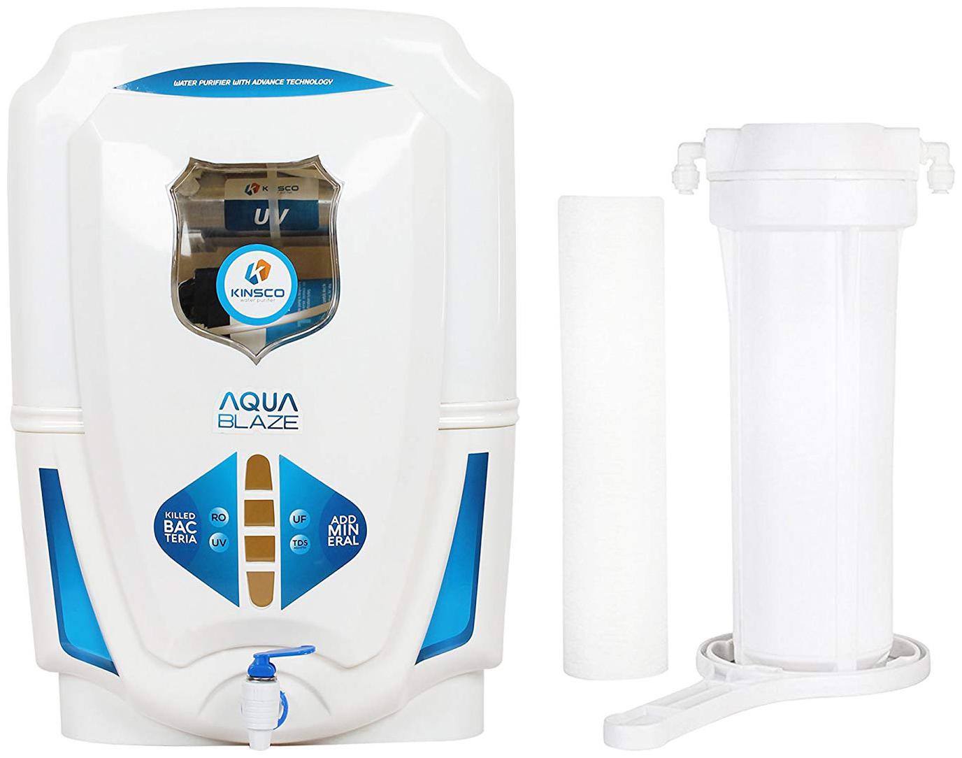 

Kinsco Aqua Blaze 13 L RO UV UF TDS Adjuster with Prefilter Set