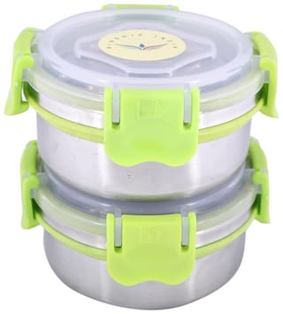 Buy Kinship India Stainless Steel Designer Smart Lock Tiffin Lunch