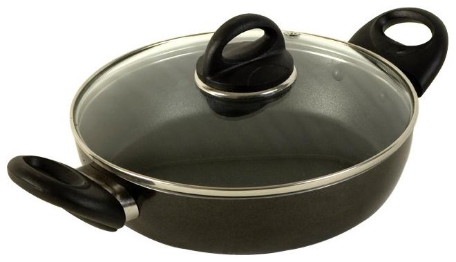 

Kitchen Chef Fry Cook Pot Non Stick Kadhai For Cooking Kadai Suace Pan With Glass Lid