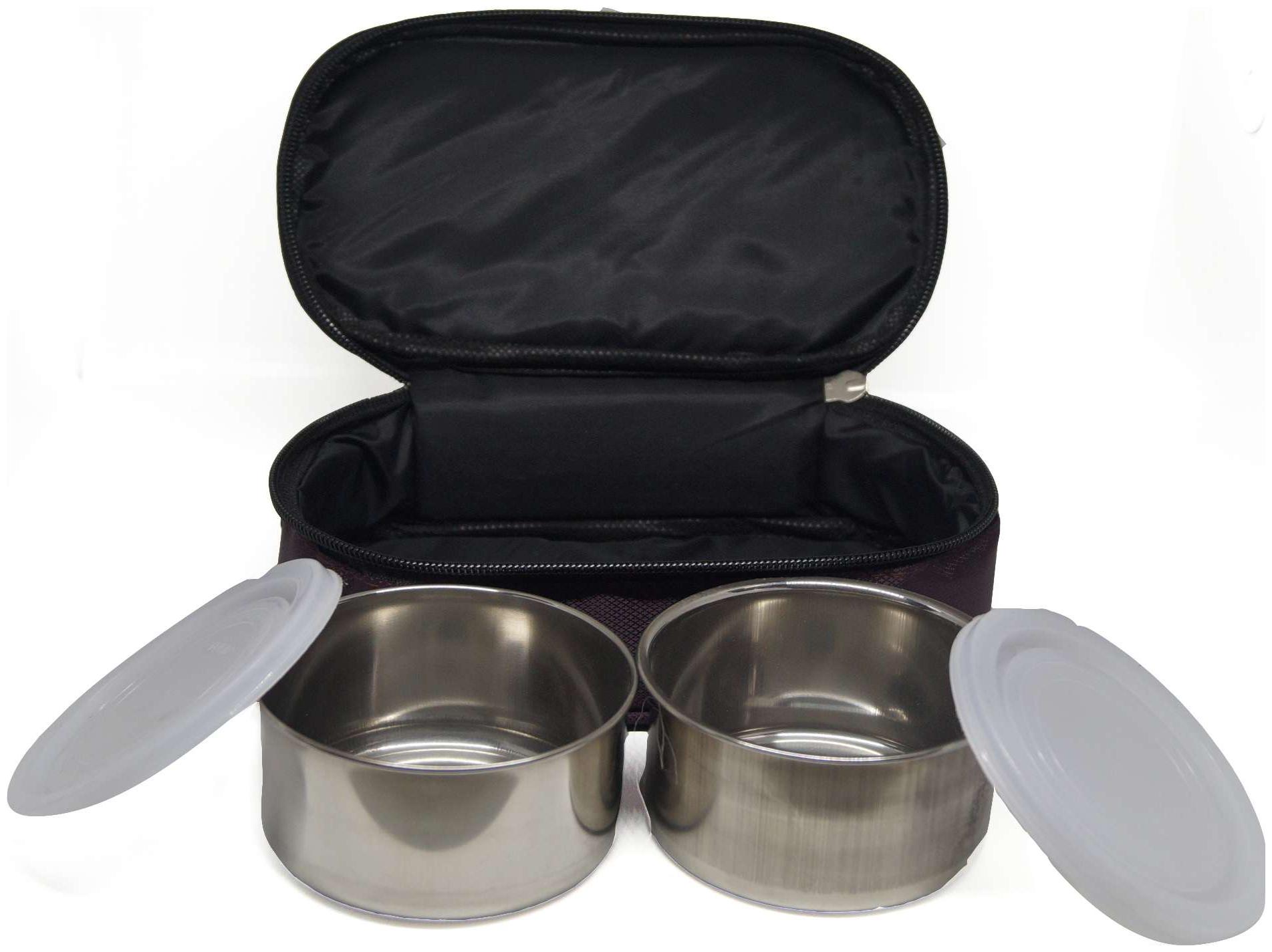 

KITCHEN CLOSET Black Lunch box ( Set of 1 400 ml )