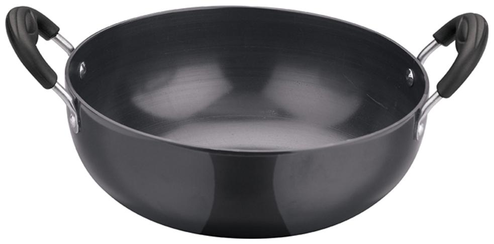 

Kitchen Essentials 3Mm Deep Kadhai Hard Anodised -4250 ml