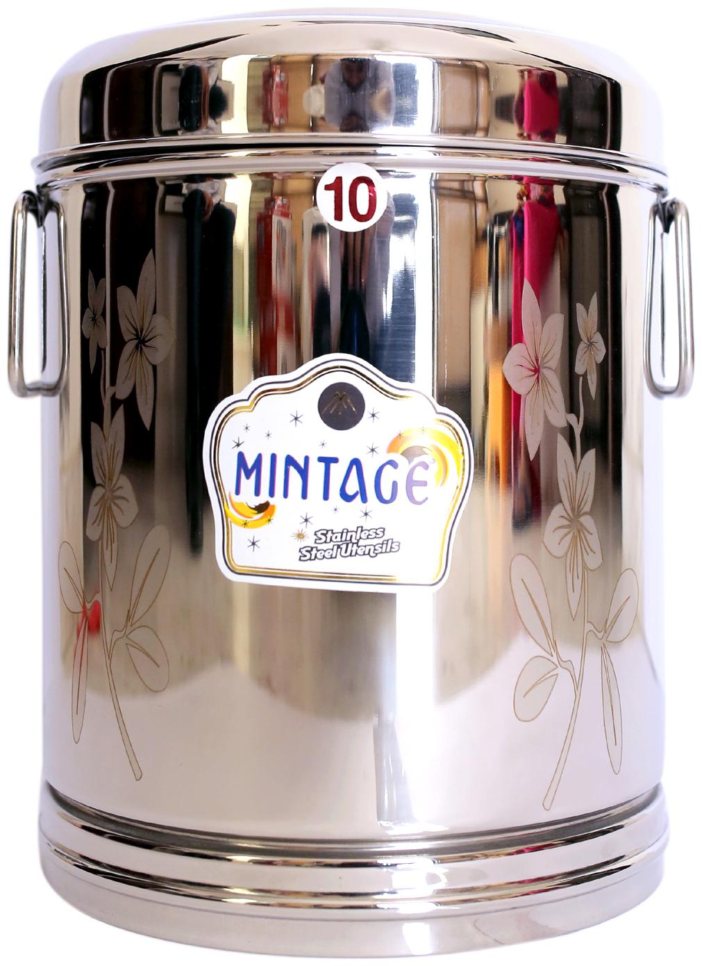 

Kitchen Utensil Mintage Stainless Steel Storage Box 7 lt