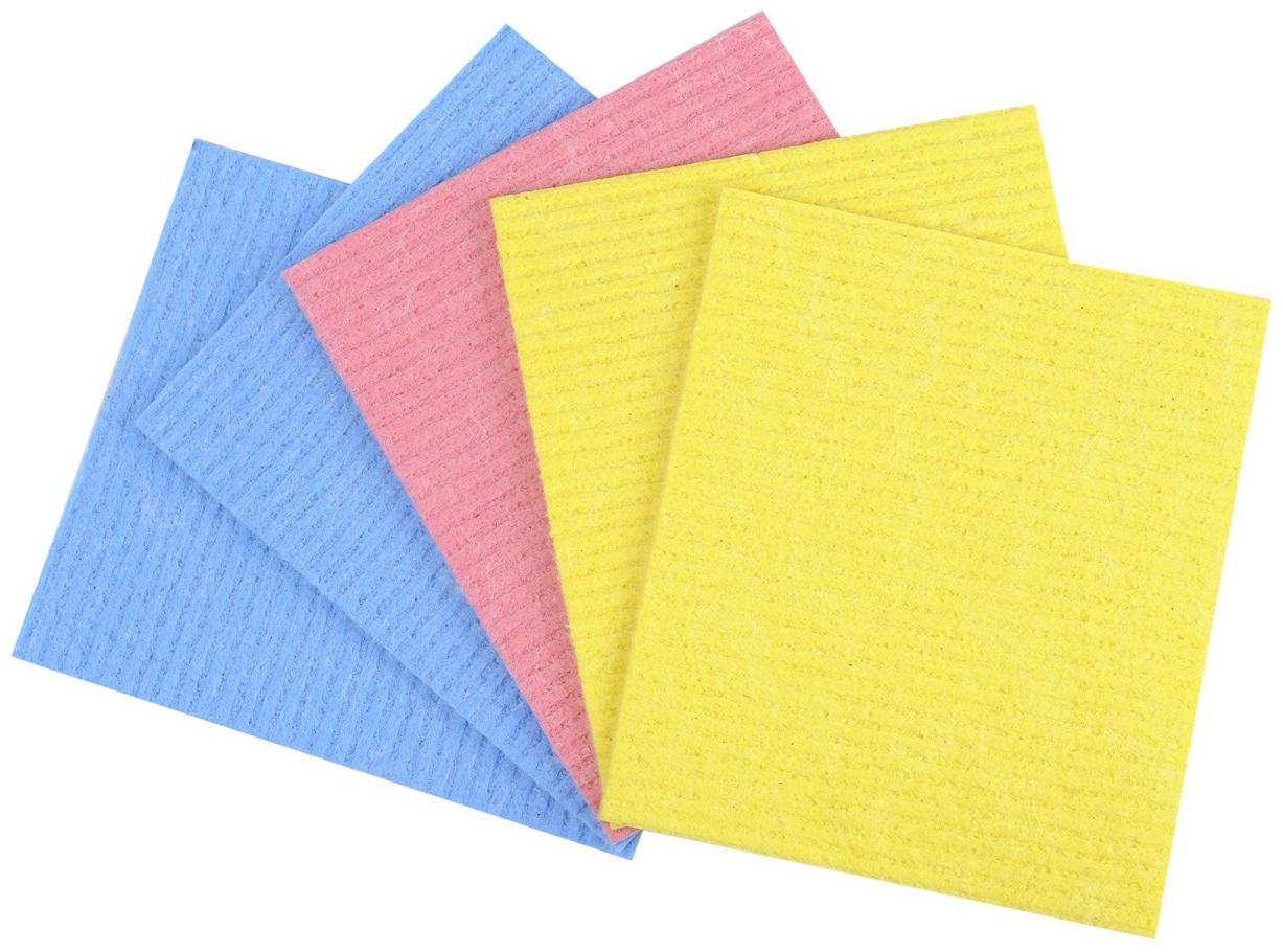 

Kitchen Wipe Pack of 5 100 Biodegradable Cellulose Wiping Sponge (21 X 17 cm)