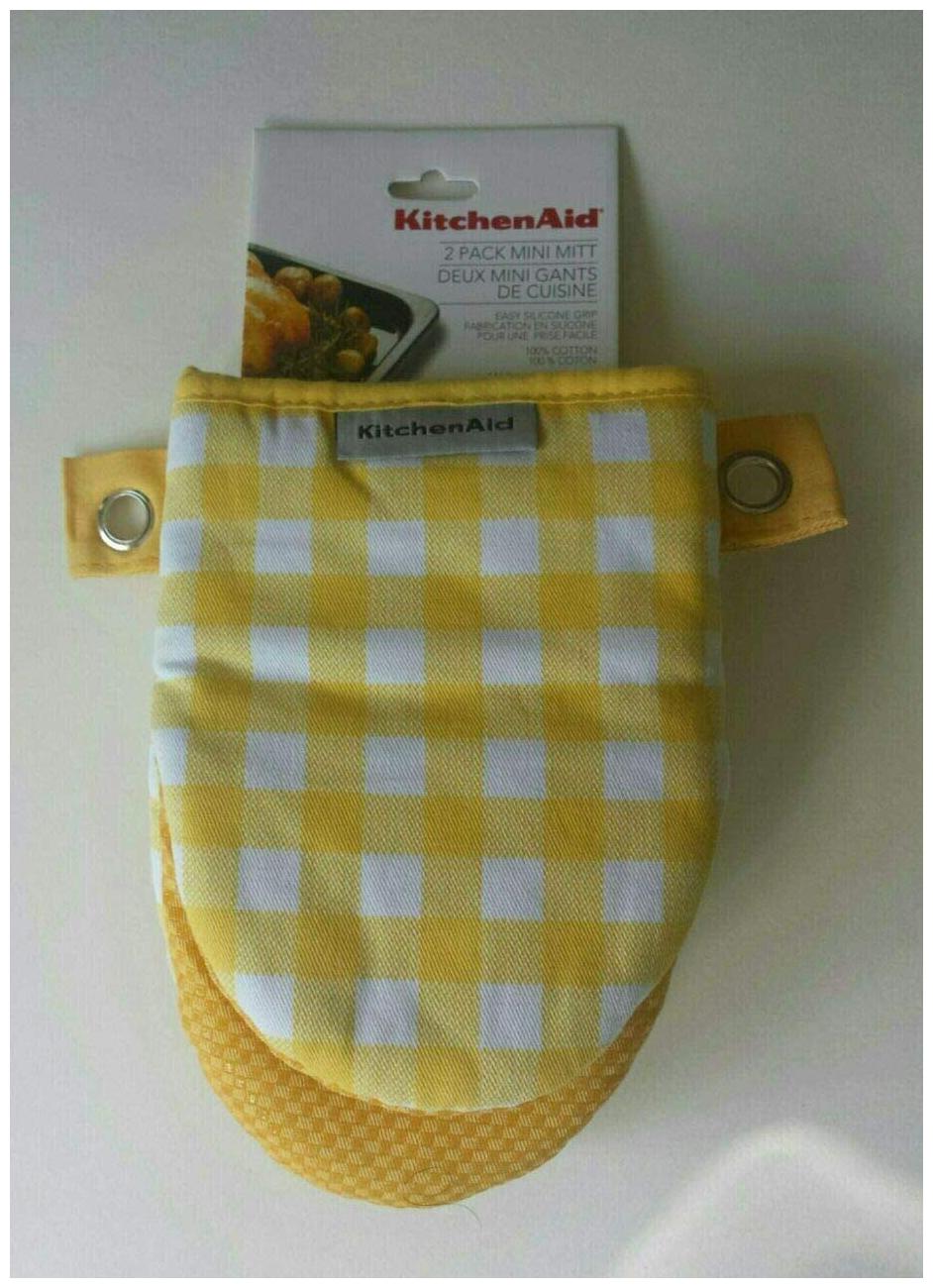 

KitchenAid 2 Square Yellow Buttercup Mini Mitt