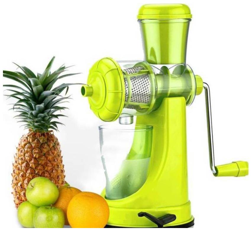 

Kitchenware Fruit Vegetable Manual Juicer Plastic Hand Juicer (1Pc Multi Color)