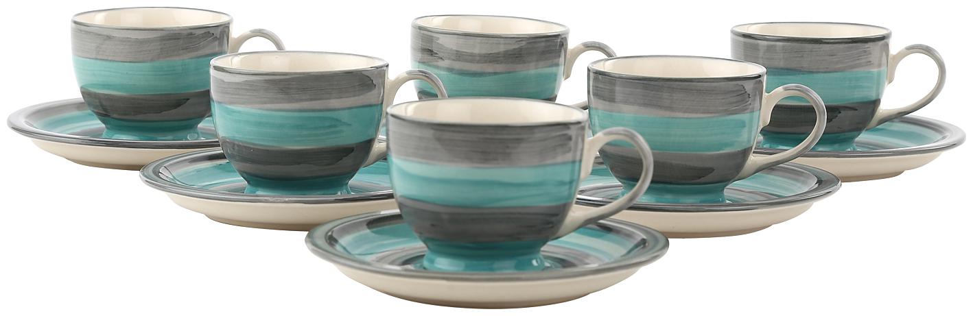 

Kittens Handpainted Sea Cup Saucer