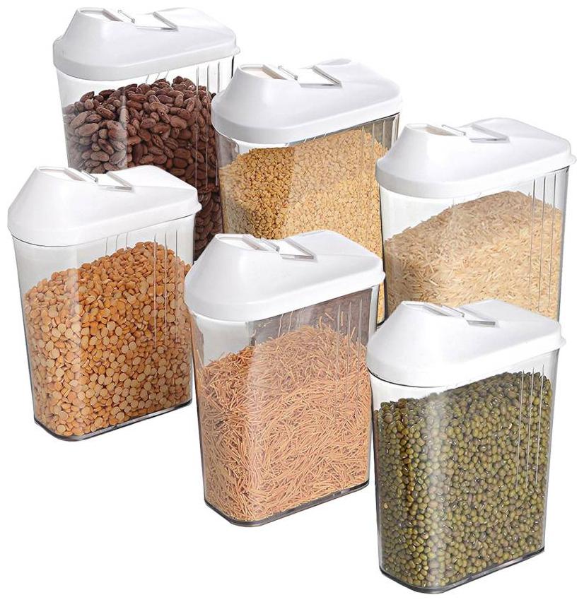 

Kkart 750 ml White Plastic Container Set - Set of 6