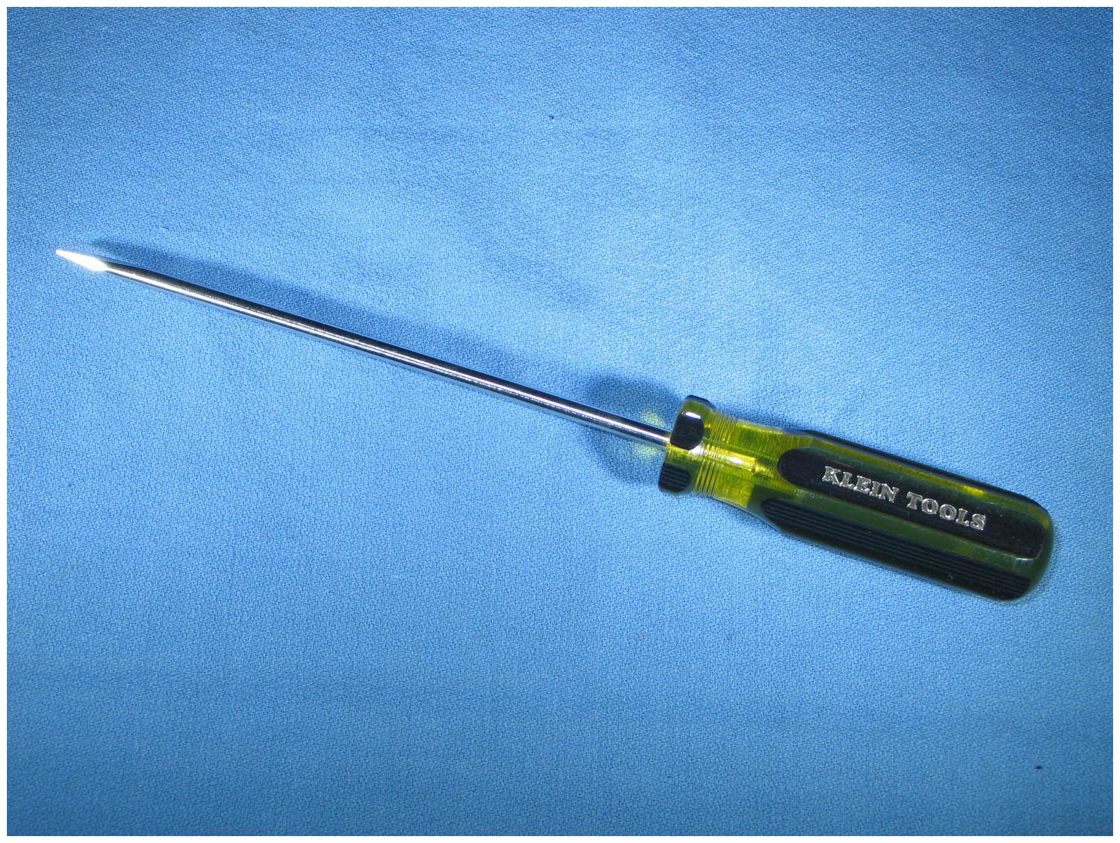 

Klein Tools 19412 3 16-Inch Cabinet Tip 6 Round Shank 9 Screwdriver - NEW