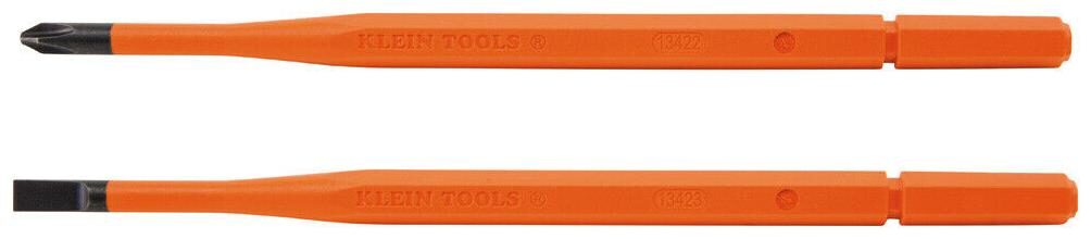 

Klein Tools 13156 Pack of Two Insulated Single-End Screwdriver Blades