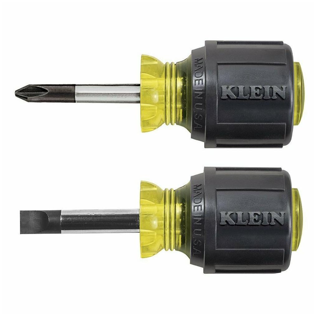 

Klein Tools 85071 Screwdriver Set Slotted Phillips 2 Pc