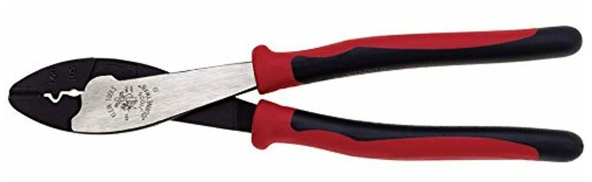 

Klein Tools J1005 Crimping and Cutting Tool Tapered Nose for 10 to 22 AWG Solde