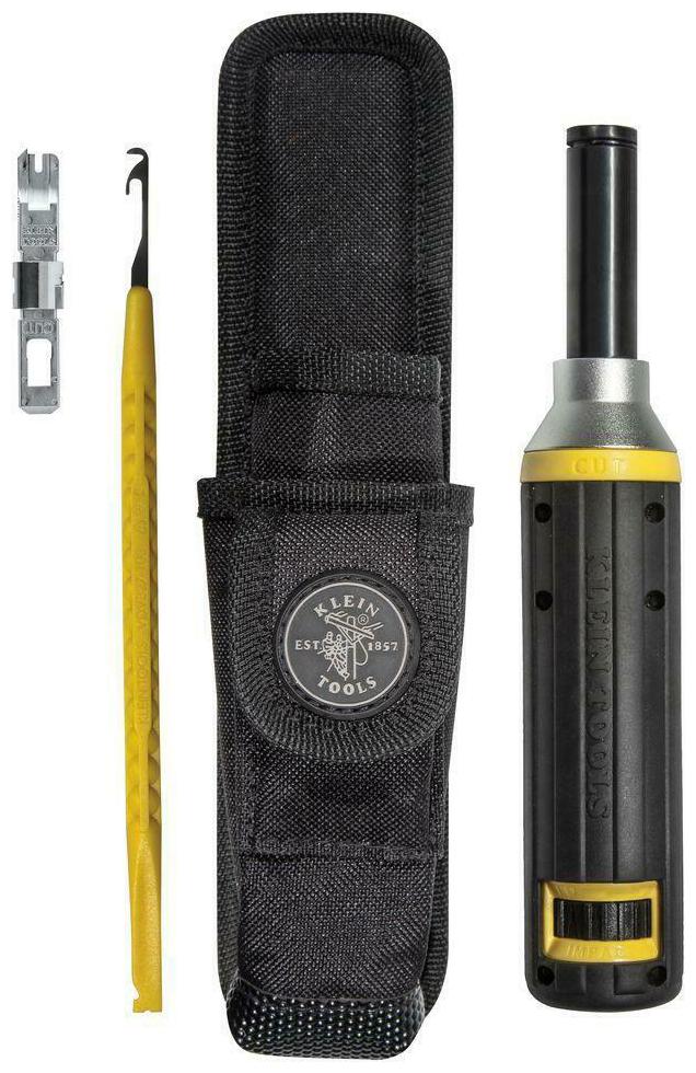 

Klein Tools Impact Punchdown Tool Set Cushion Grip Black (4-Piece)