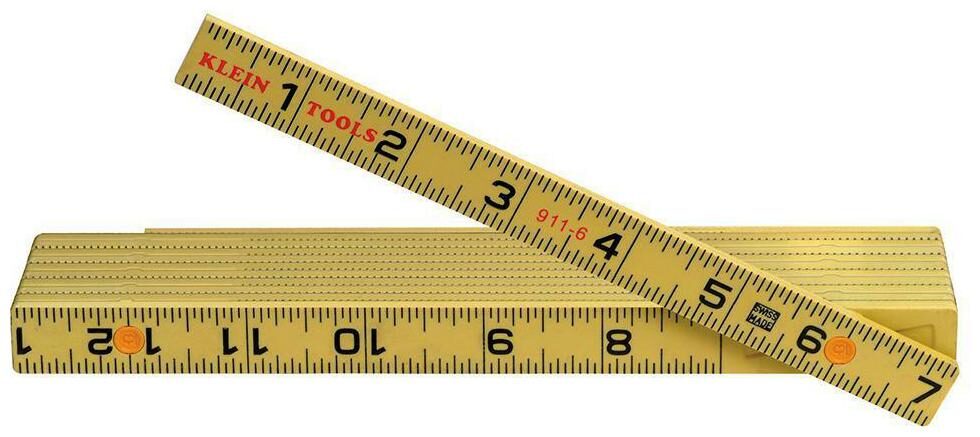 

Klein Tools 911-6 Fiberglass Outside Reading Folding Rule
