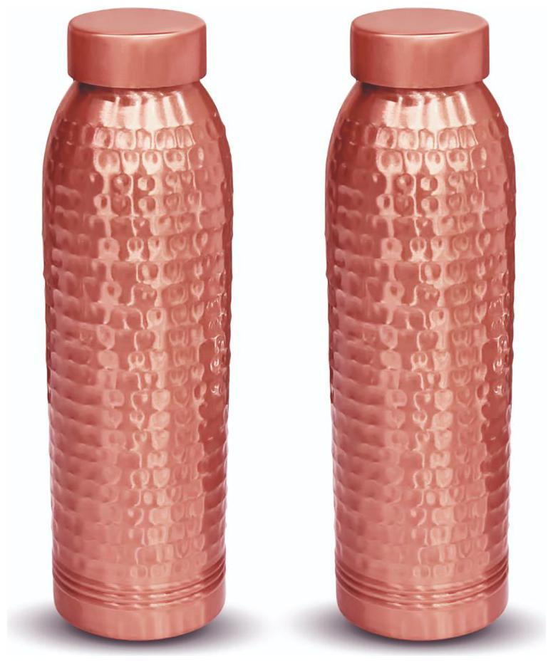 

Kloud 9 Copper Brown Water Bottle ( 850 ml Set of 2 )
