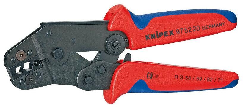 

Knipex 975220 Crimping Pliers Short Design With Multi-Component Grips 10 In