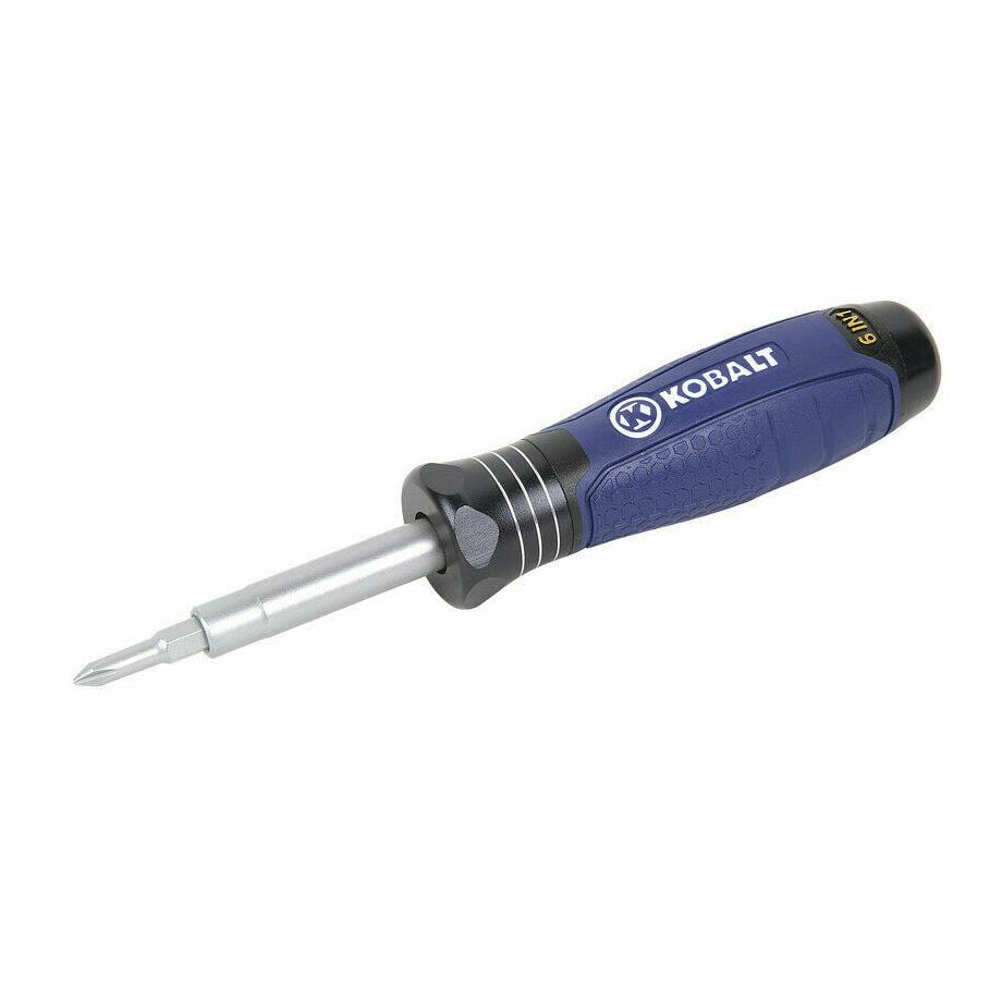 

Kobalt 6 in 1 Multi-Bit Screwdriver Heavy-Duty Aluminum Handle