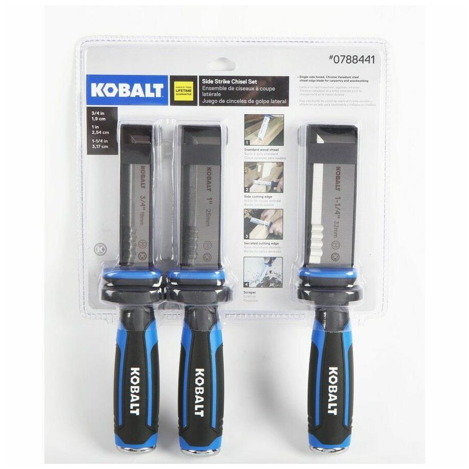 

Kobalt Side Strike Chisel Set 3-Pack Woodworking Chisels Set
