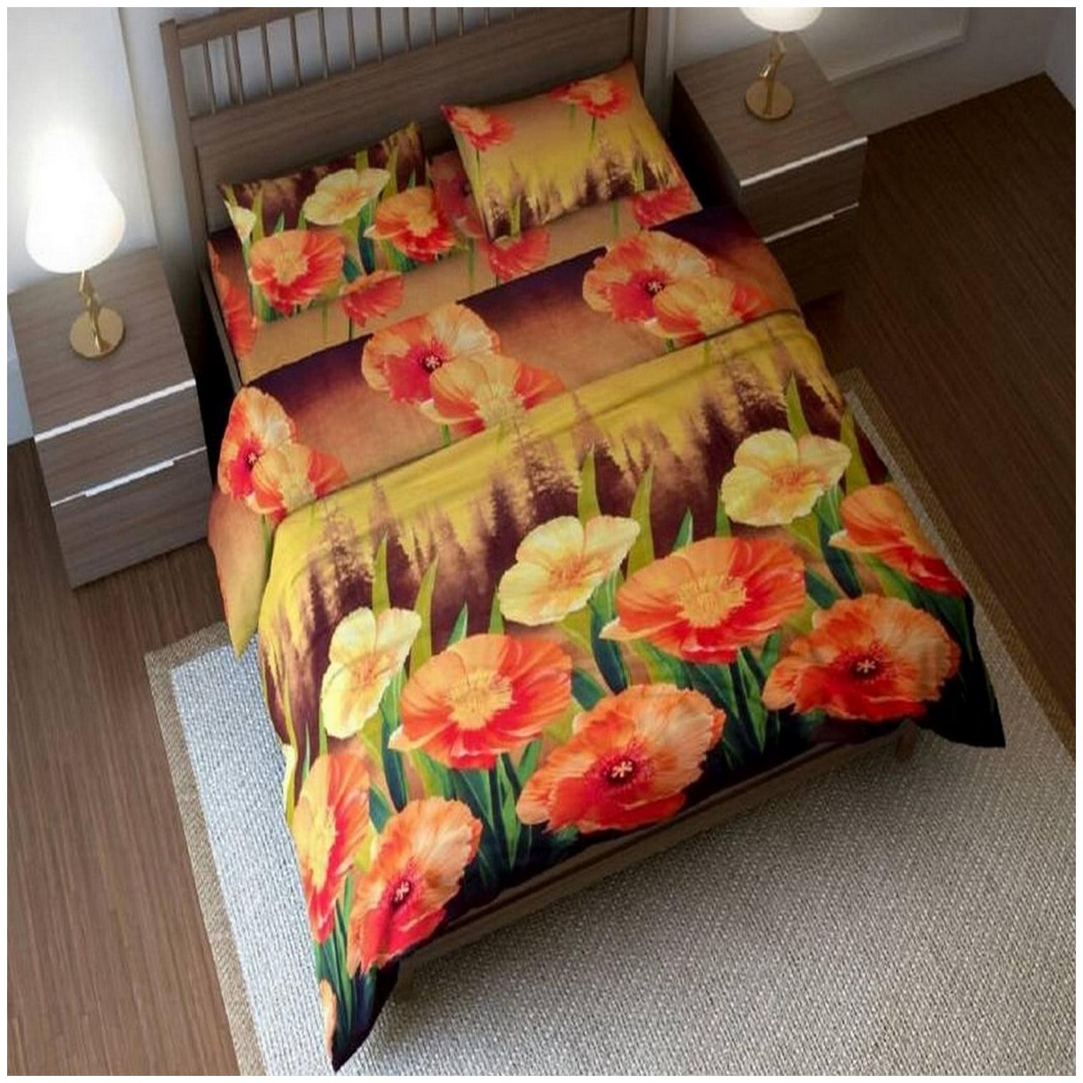 

Kohinoor Cotton Printed Double Size Bedsheet 120 TC ( 1 Bedsheet With 2 Pillow Covers Multi )